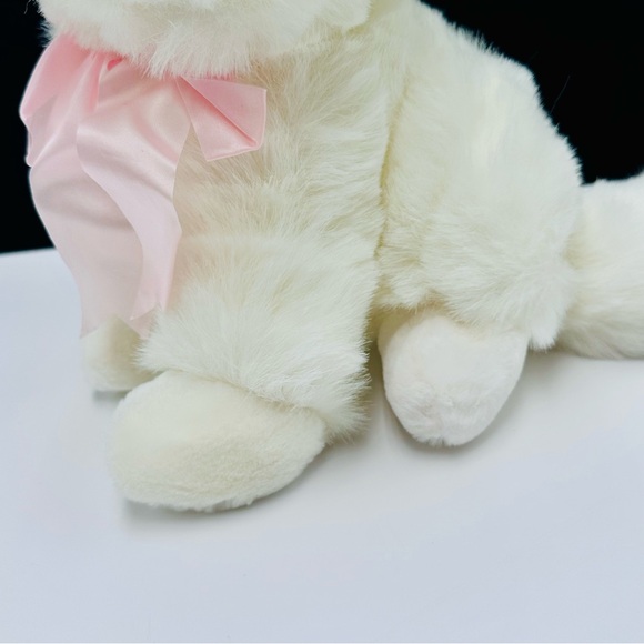 Vintage Fairview White Cat Blue Eyes 9” Plush Stuffed Animal Toy Thailand - Picture 4 of 11